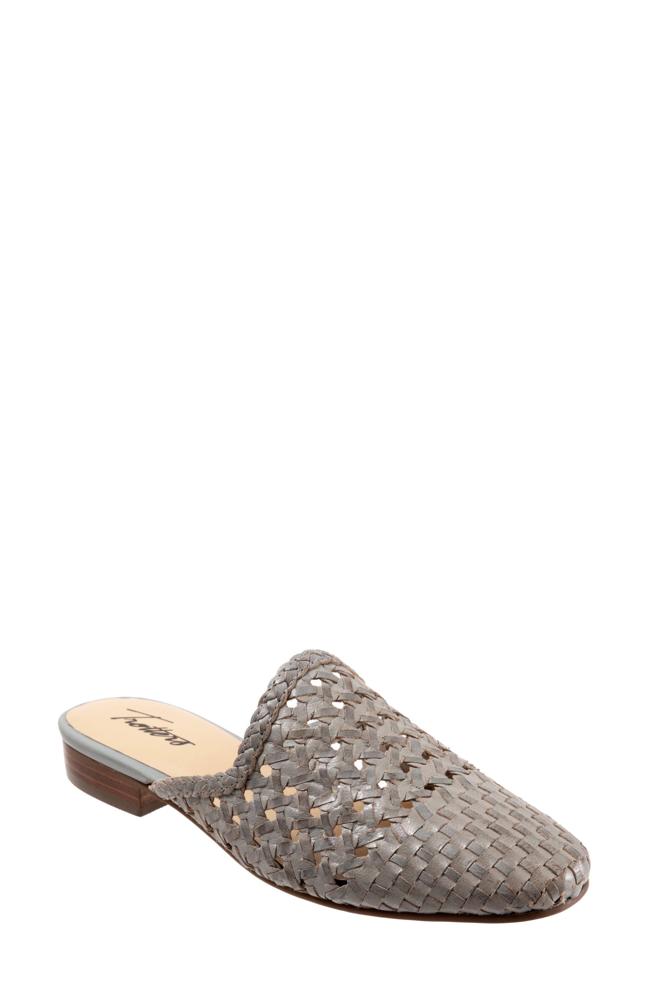 Leona Mule, Main, color, GREY LEATHER