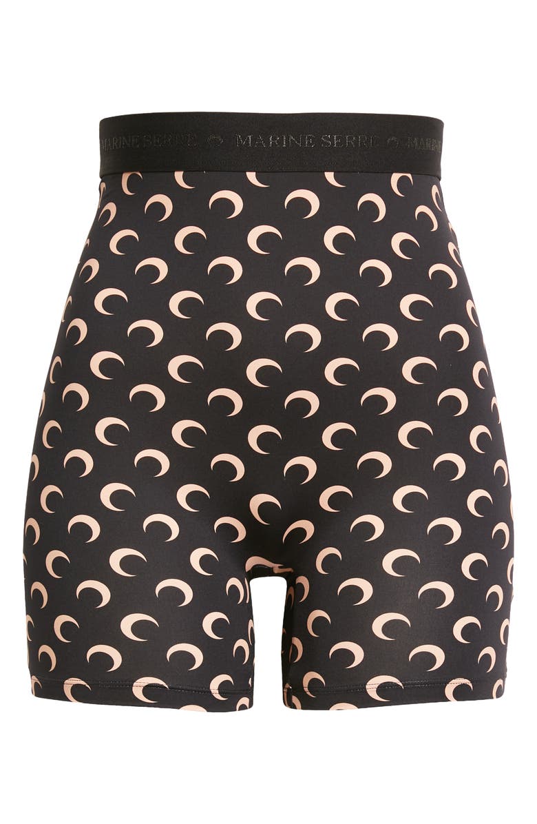Marine Serre Moon Print Yoga Shorts, Main, color, 