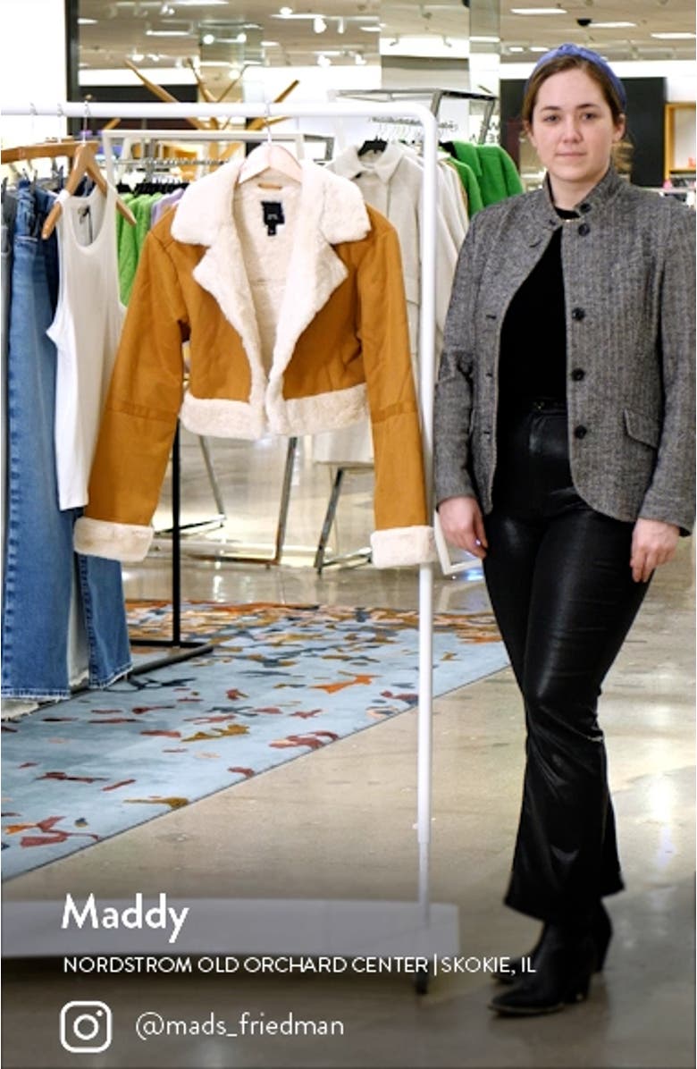 Faux Shearling Crop Jacket, sales video thumbnail