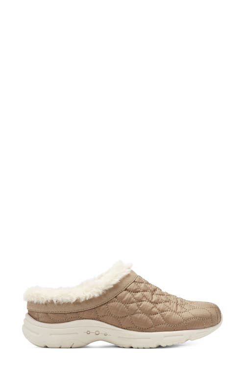 Easy Spirit Bimmy 2 Faux Fur Lined Clog In Brown