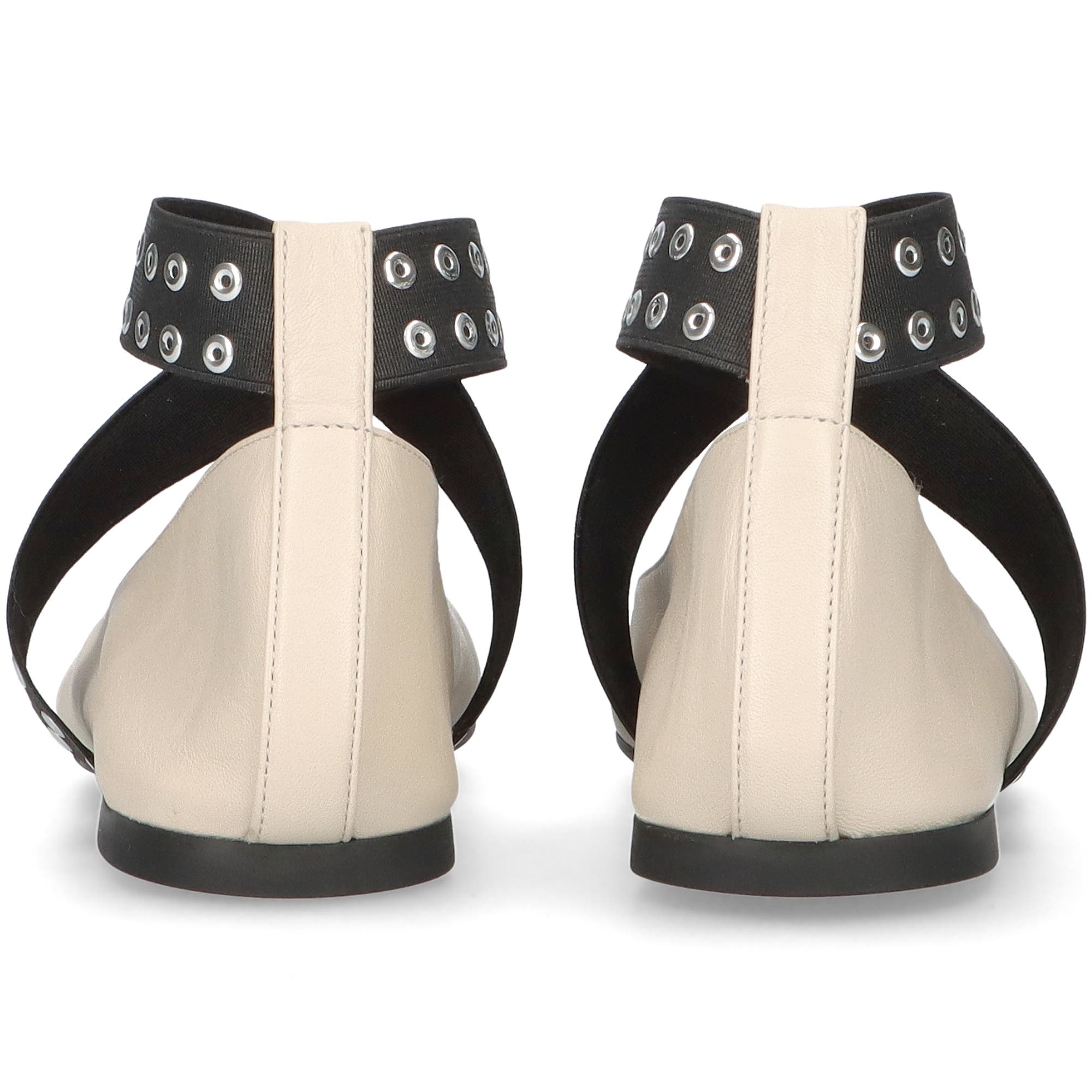 Pretty Ballerinas Ankle strap ballet flat, Alternate, color, Ivory