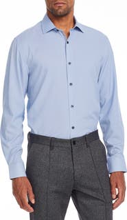 W.R.K Slim Fit Microprint Performance Dress Shirt