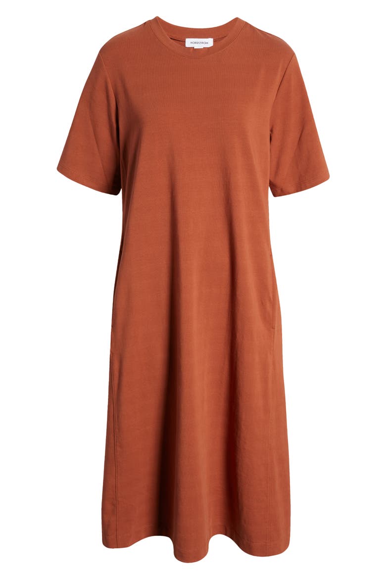 plain long t shirt dress Vsssj Women 3/4 Sleeve Plain Loose Comfy Midi T-Shirt Dresses Round Neck Solid Color Casual Swing Simple Loungewear Long Dress Blue S, Women's, Size: