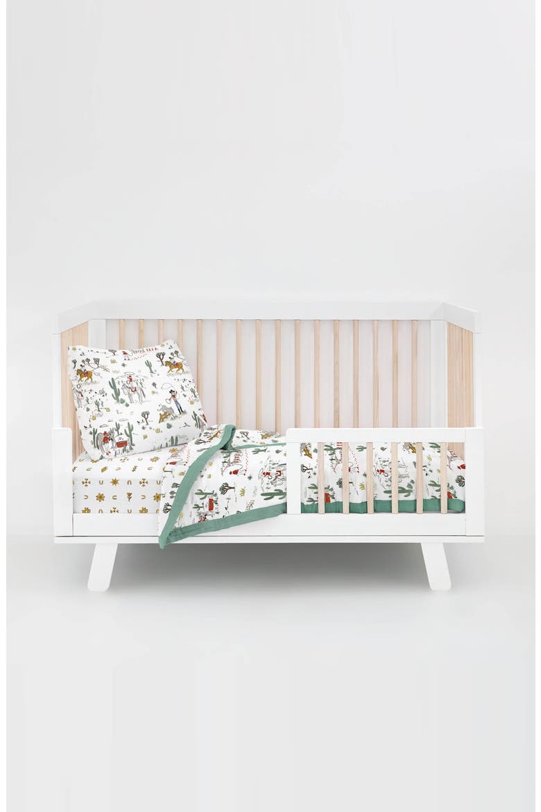 Toddler Cotton Muslin Bedding Set, Main, color, COW POKE