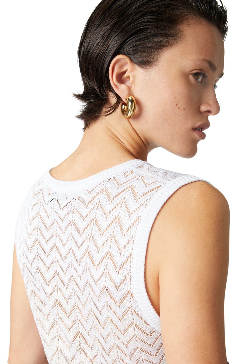 Missoni Gradient Chevron Viscose V-neck Mini-dress, Alternate, color, 