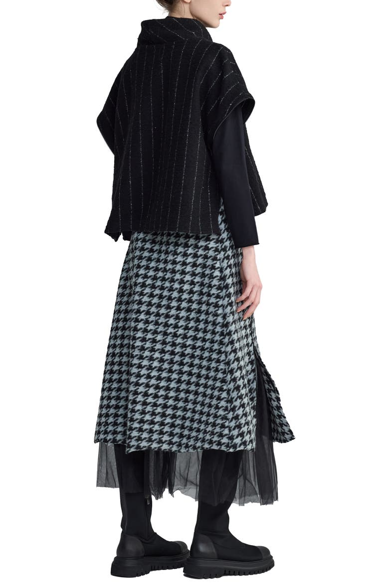 Theia Adjustable-slit Skirt, Alternate, color, Monochrome Black