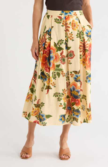 Floral Pull-On Maxi Skirt