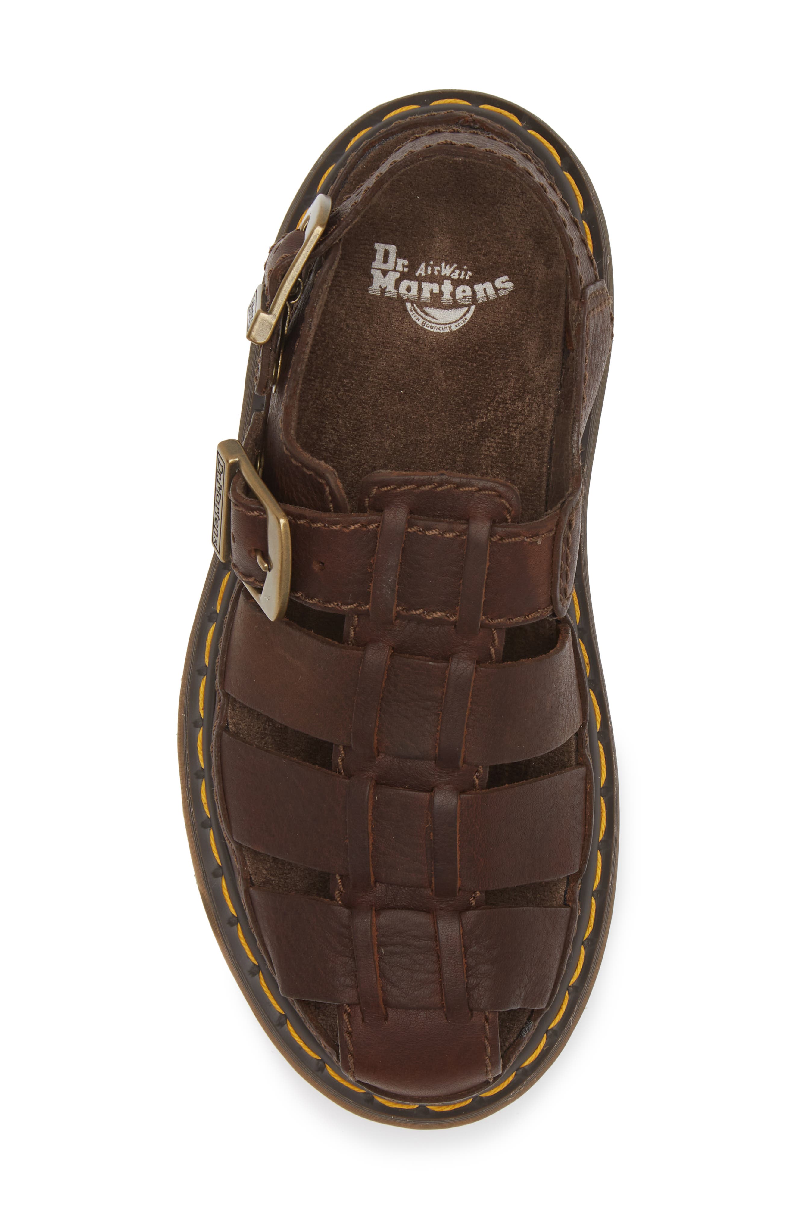 Dr. Martens Wrenlie Fisherman Sandal, Alternate, color, Dark Brown