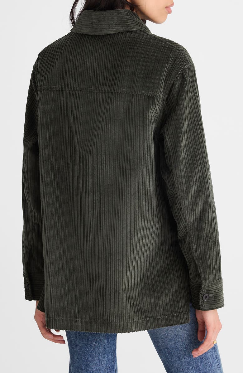 Madewell Variegated Corduroy Chore Jacket, Alternate, color, Graphite Green
