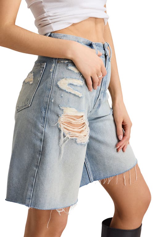 GOOD AMERICAN GOOD AMERICAN GOOD EXTREME HIGH WAIST DENIM BARREL SHORTS