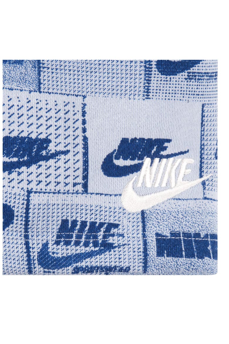 Kids' Logo Print Athletic Shorts, Alternate, color, LIGHT ARMORY BLUE