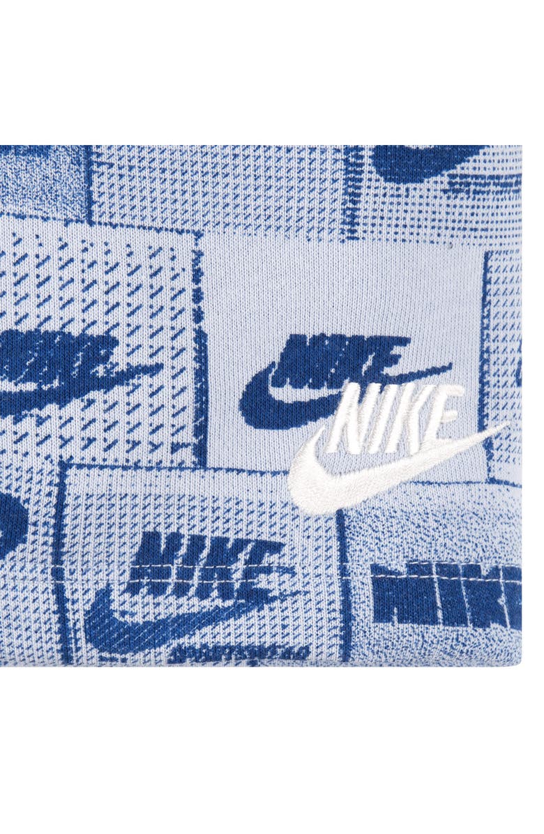 Nike Kids' Logo Print Athletic Shorts, Alternate, color, U1wlight A