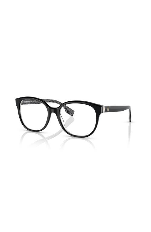 Burberry 54mm Square Optical Glasses In Black