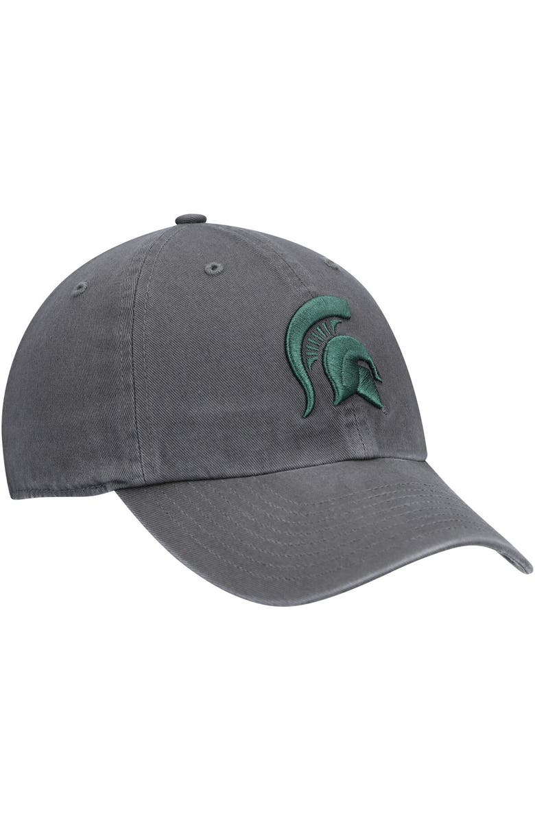 '47 Men's '47 Charcoal Michigan State Spartans Vintage Clean Up Adjustable Hat, Alternate, color, 