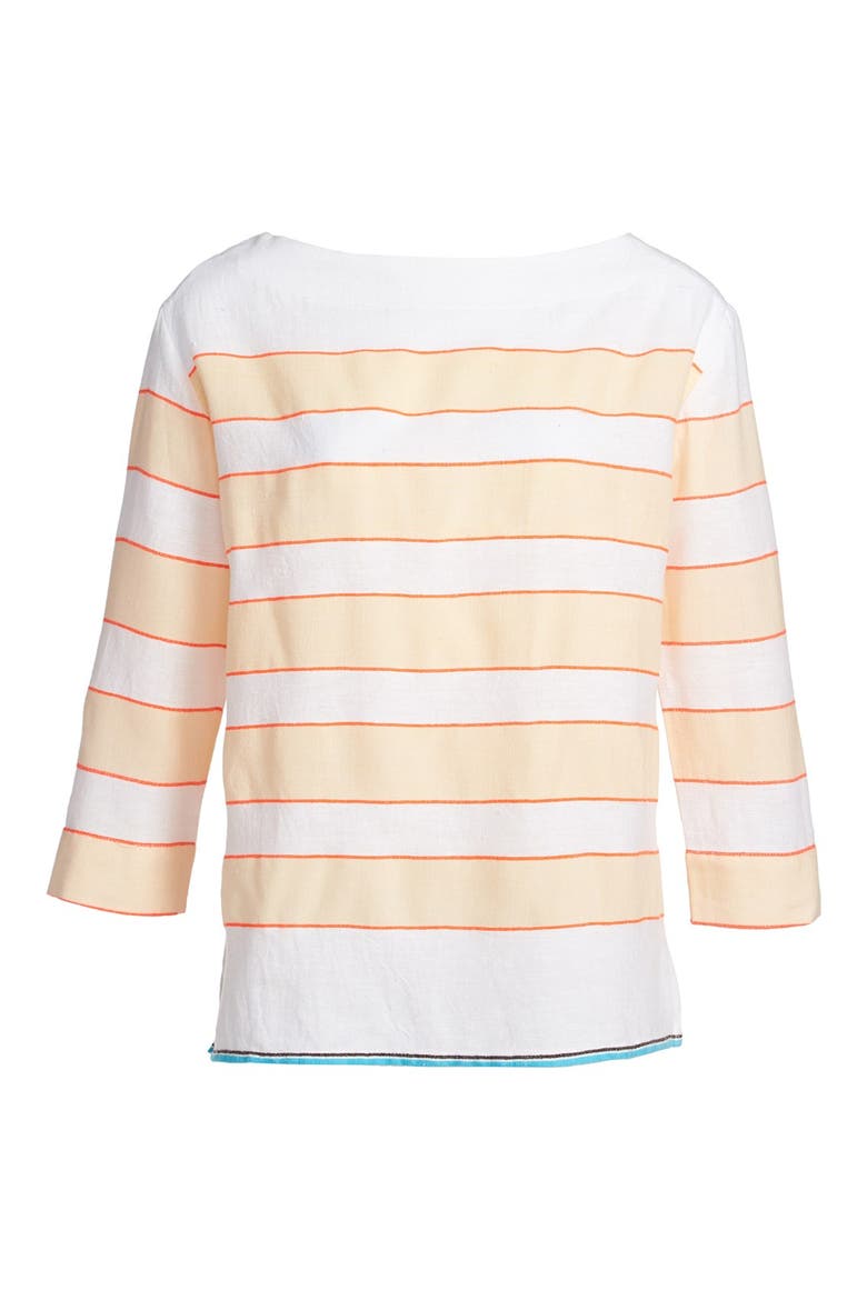 'Bara' Smocked Top, Alternate, color, PEACH