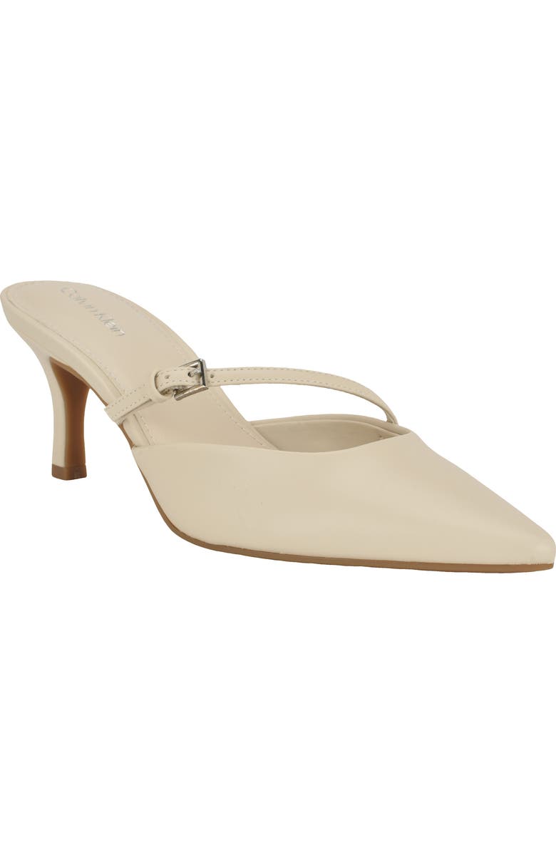 Calvin Klein Jansy Pointed Toe Mule, Main, color, Natural
