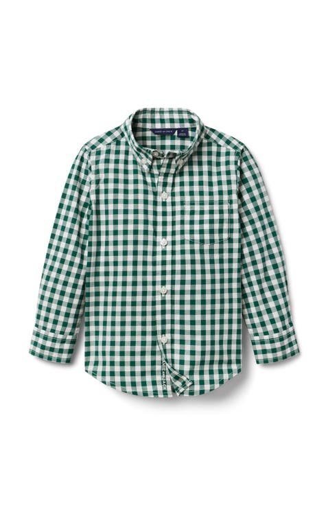 Gingham Poplin Shirt (Toddler, Little Kid, Big Kid)