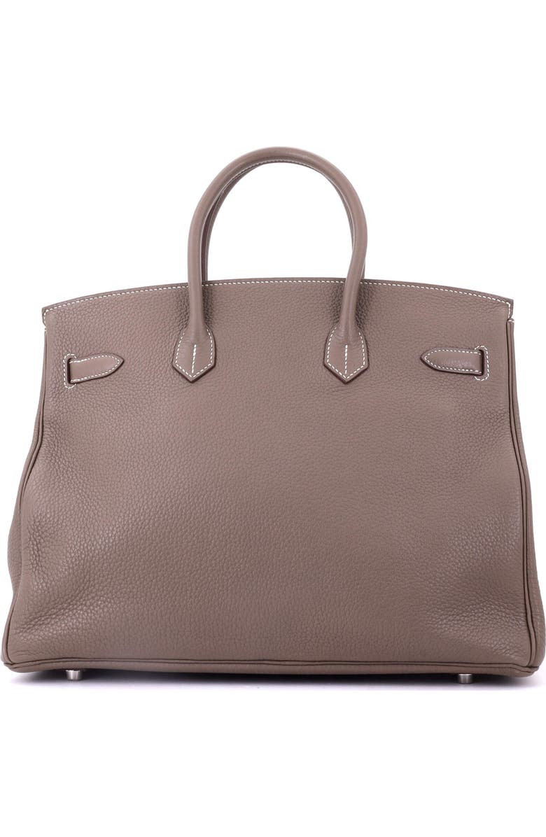 Pre-Owned Hermes Birkin Handbag Grey Clemence with Palladium Hardware 35, Alternate, color, Etoupe