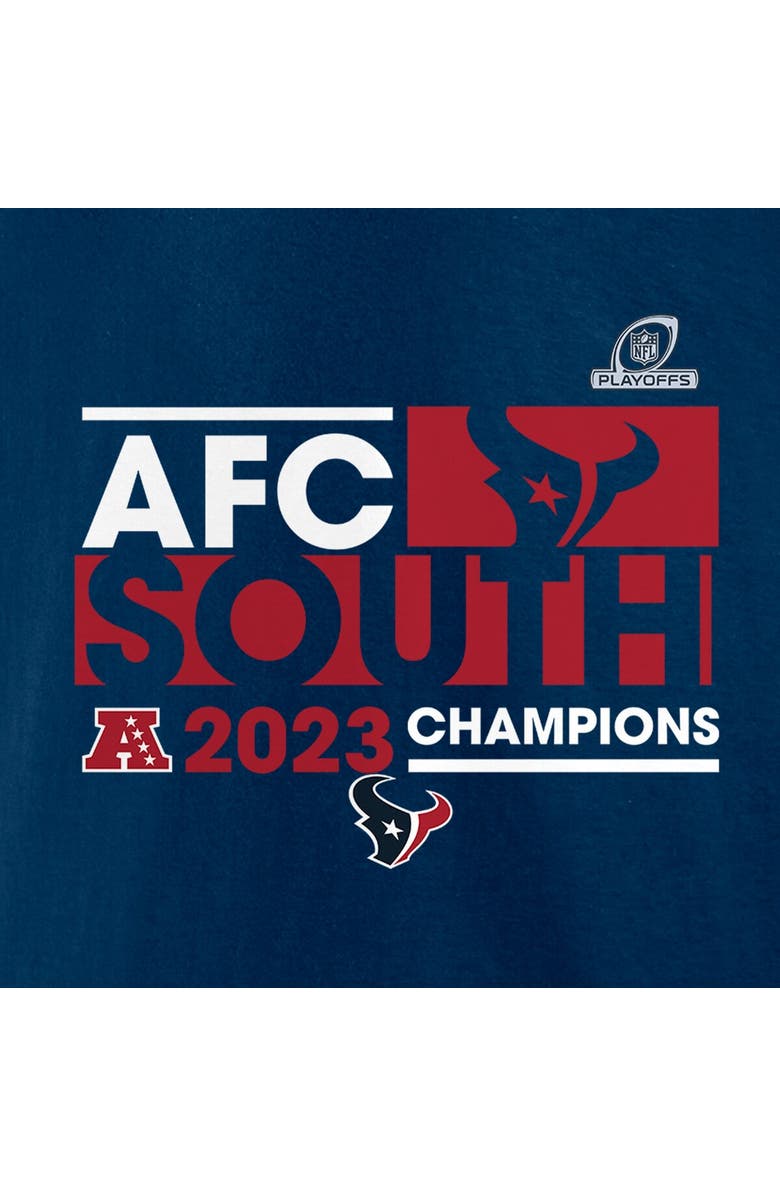 FANATICS Men's Fanatics Branded  Navy Houston Texans 2023 AFC South Division Champions Conquer T-Shirt, Alternate, color, 