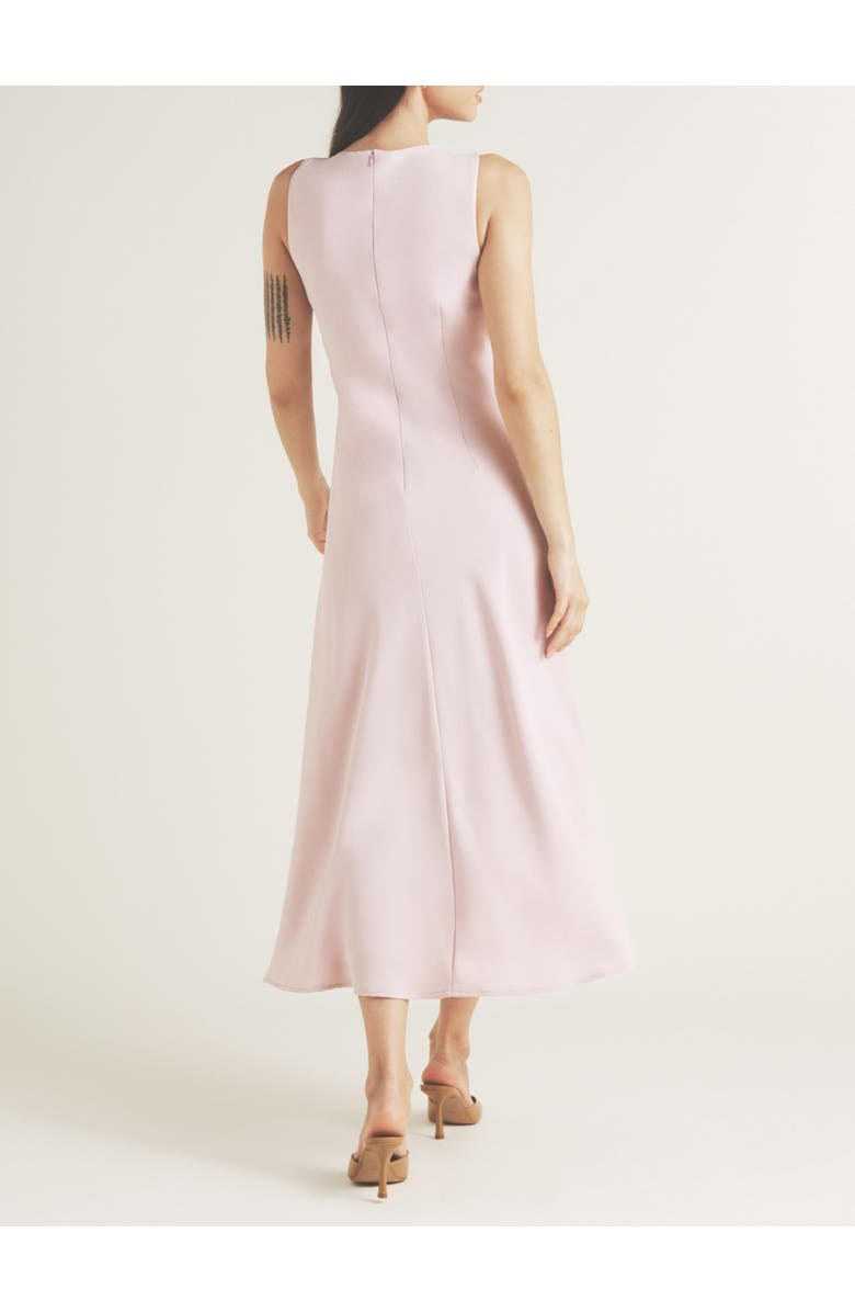 Six Stories Daphne Knot Detail Sleeveless Midi Dress, Alternate, color, Lilac