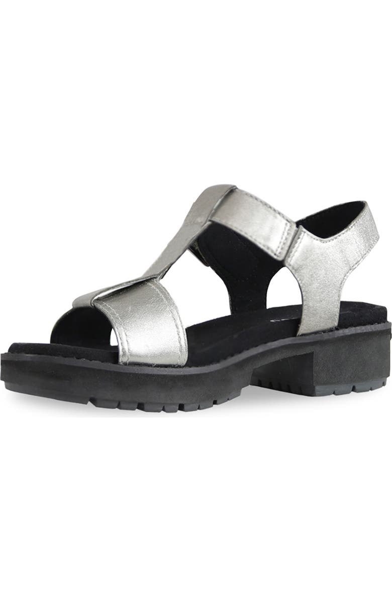 Munro Mel Sandal, Alternate, color, Silver Met