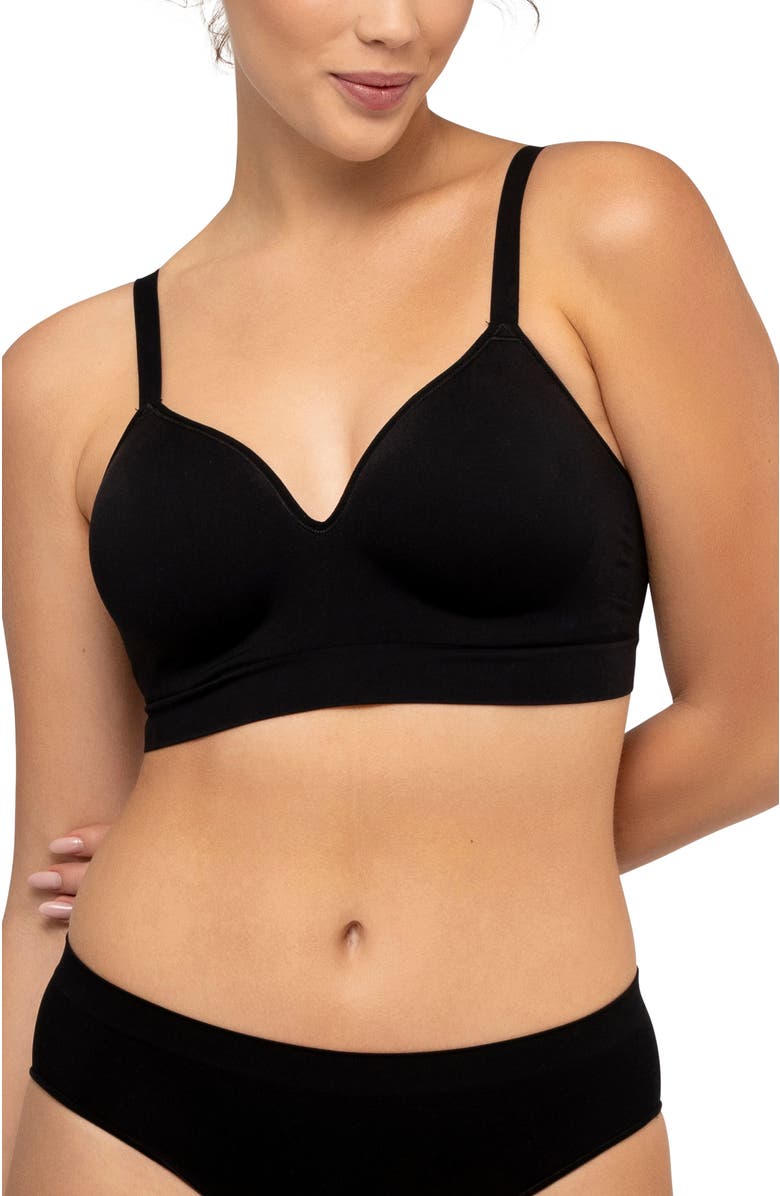 Underoutfit The Secret Infinitive Support Bra, Main, color, Black