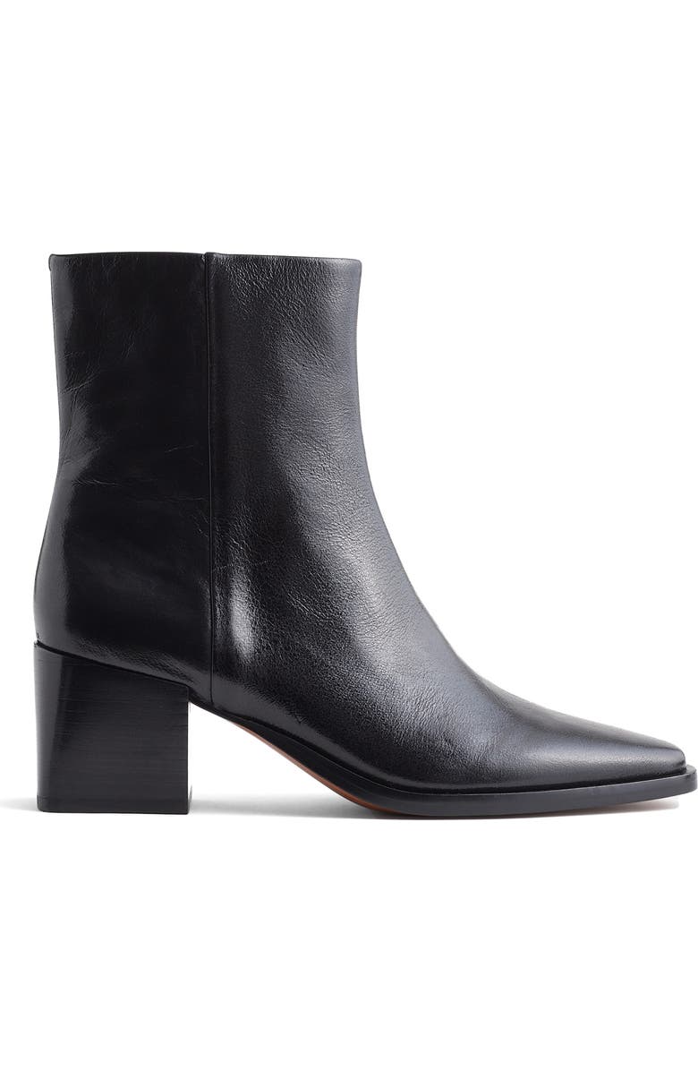 Madewell Wilshire Block Heel Bootie, Main, color, True Black