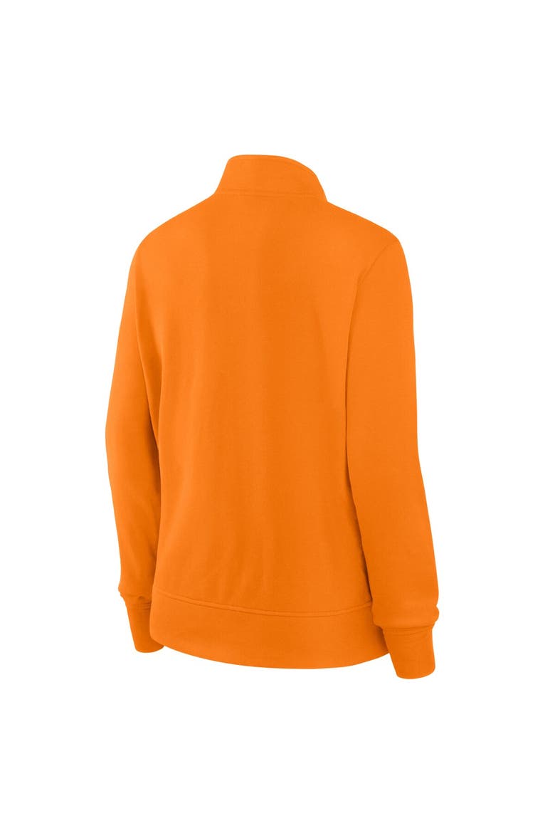 Women's Fanatics Tennessee Orange Tennessee Volunteers Velocity French Terry Quarter-Zip Jacket, Alternate, color, Tennessee Orange