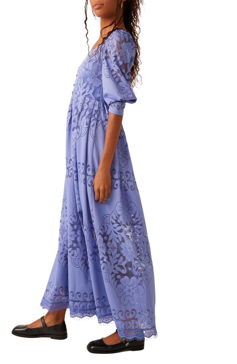 Free People Shadow Dance Lace Detail Maxi Dress, Alternate, color,