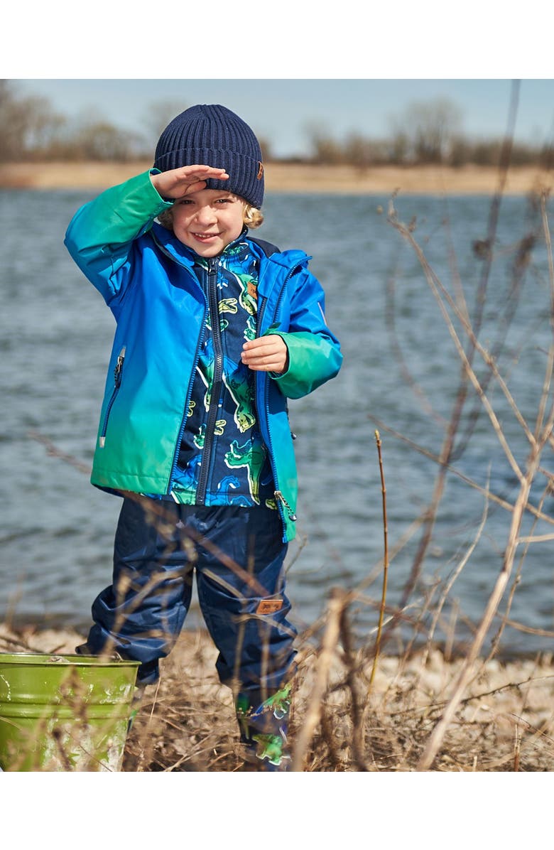 Deux par Deux Little Boy's 3-In-1 Mid-Season Outerwear Set Royal Blue And Green Gradient, Alternate, color, 