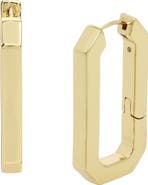 AllSaints Hexagon Hoop Earrings