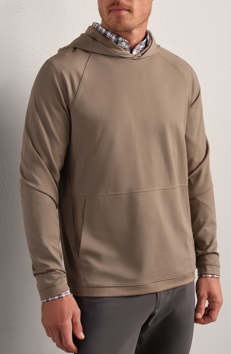 Rhone Waffle Tech Hoodie, Main, color, Foggy Taupe