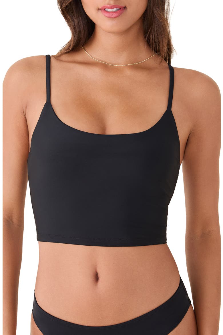 The Amalfi Crop Tankini, Main, color, BLACK