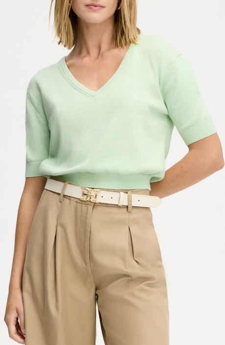 V-Neck Crop Sweater