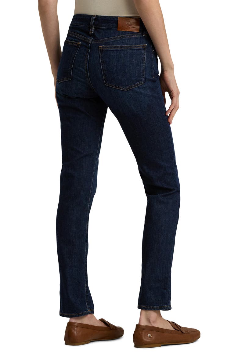 Mid Rise Straight Leg Jeans, Alternate, color, DEEP ROYAL WASH DENIM