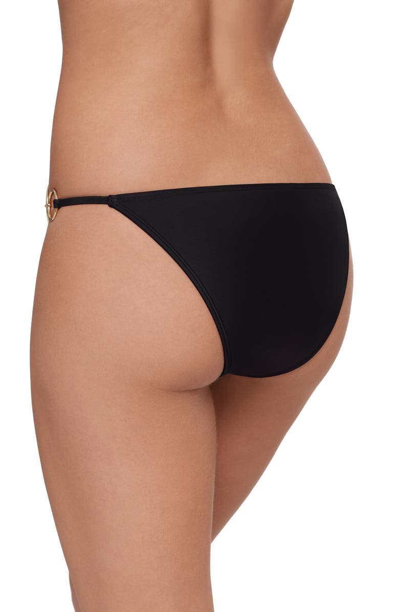 Steve Madden Ring Bikini Bottoms, Alternate, color, Raven Black