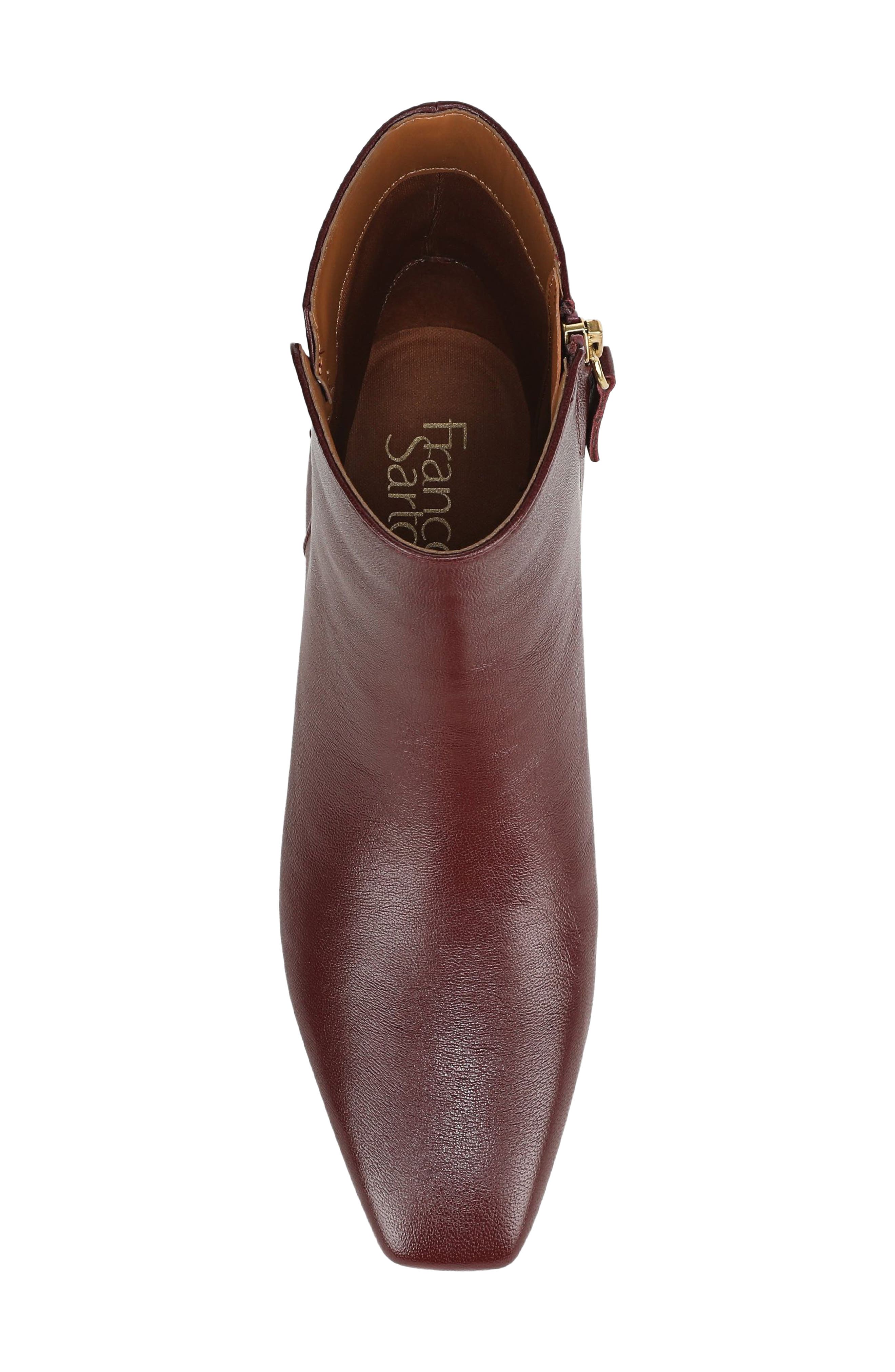 Luella Leather Bootie, Alternate, color, RED LEATHER