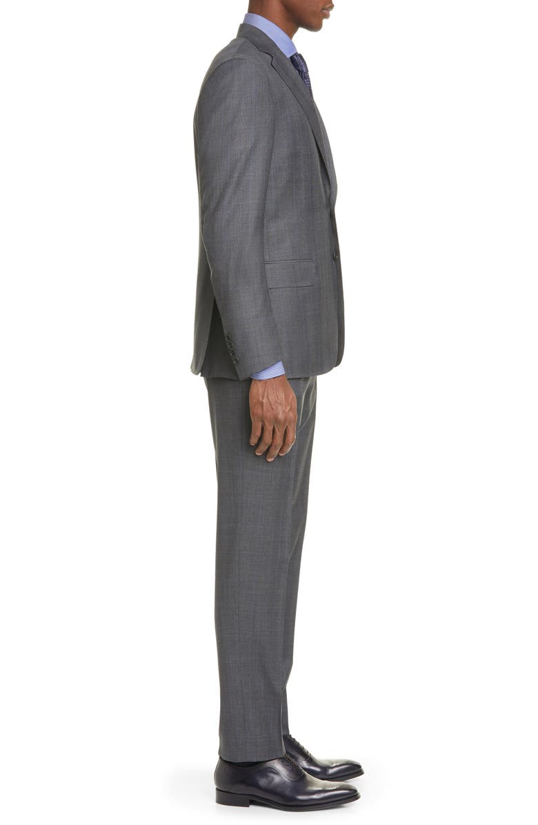 Canali Siena Soft Classic Fit Glen Plaid Wool Suit, Alternate, color, 