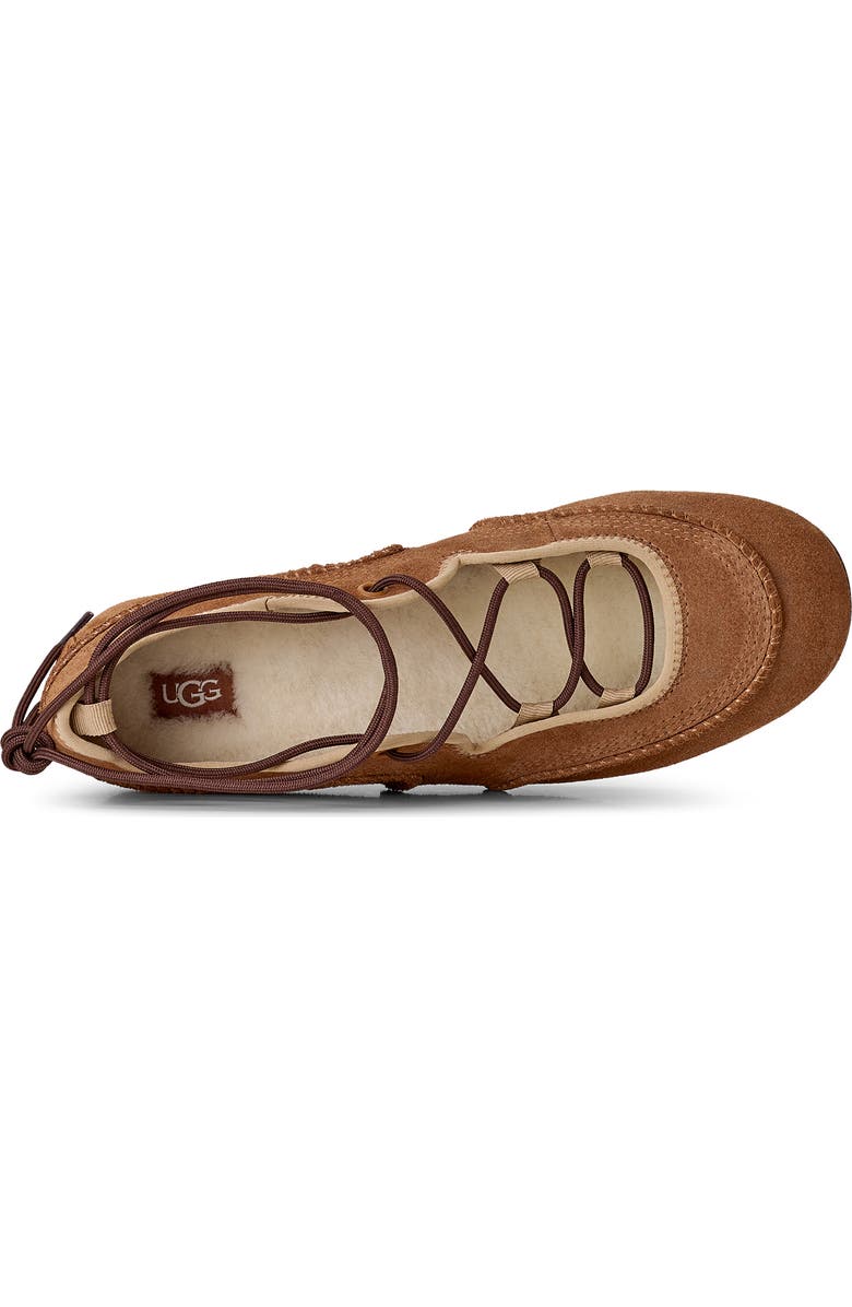 UGG<sup>®</sup> Quill Ballet Sneaker, Alternate, color, Chestnut / Sand