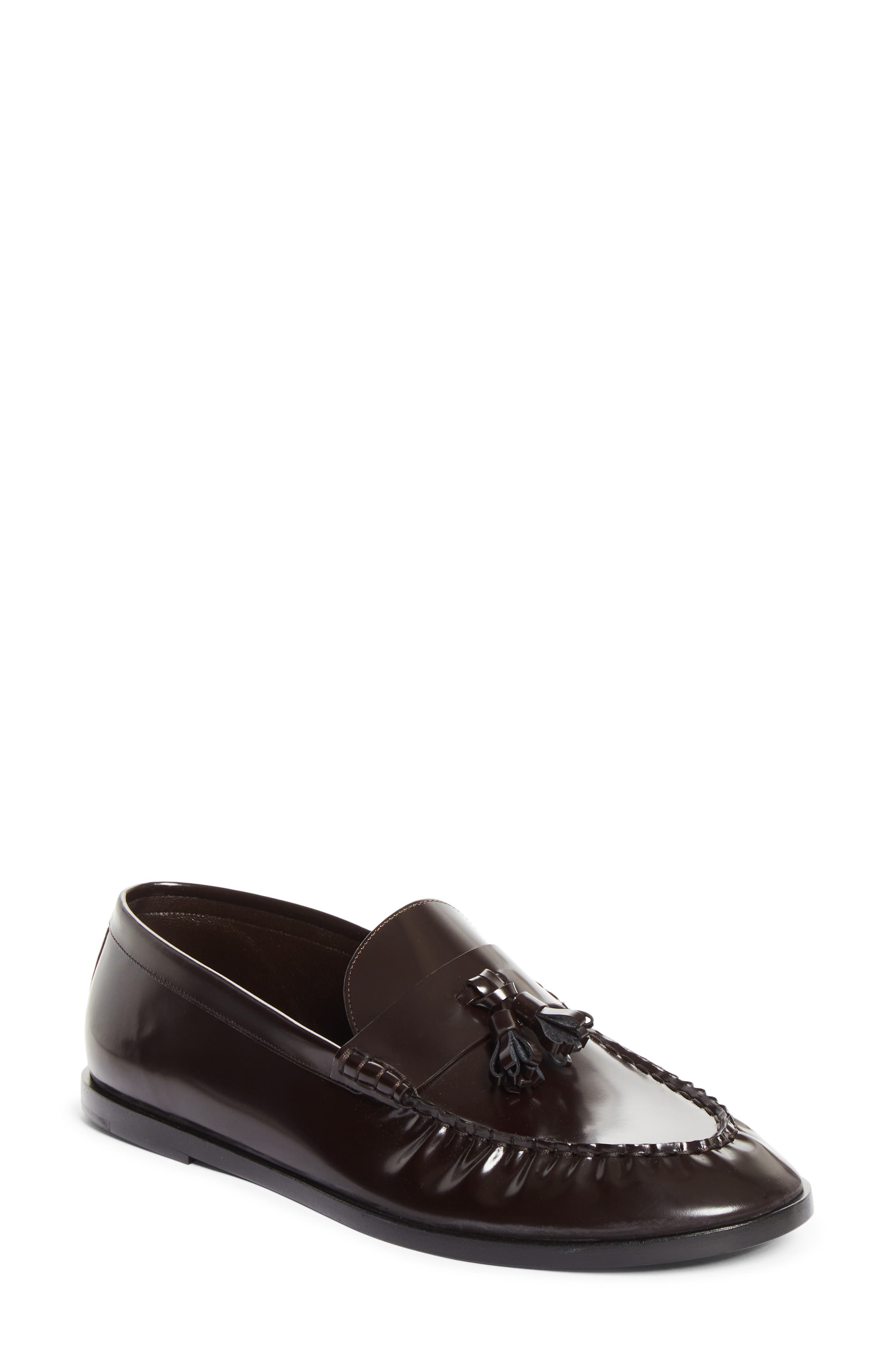 The Row Tassel Loafer, Main, color, Espresso