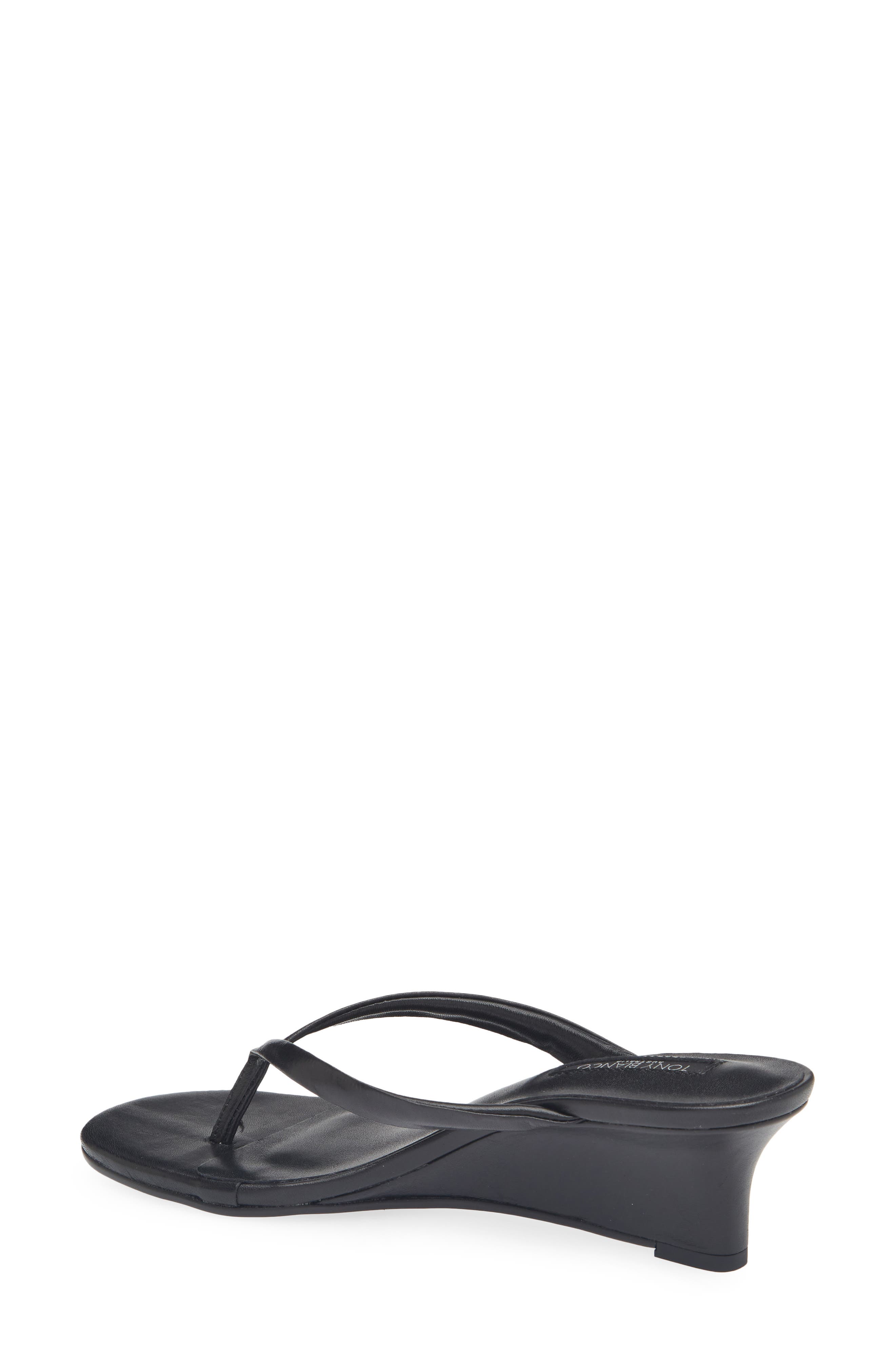 Tony Bianco Edgy Wedge Sandal, Alternate, color, Black Vintage