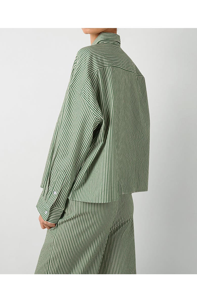 WeWoreWhat Button Front Shirt, Alternate, color, Fern Multi