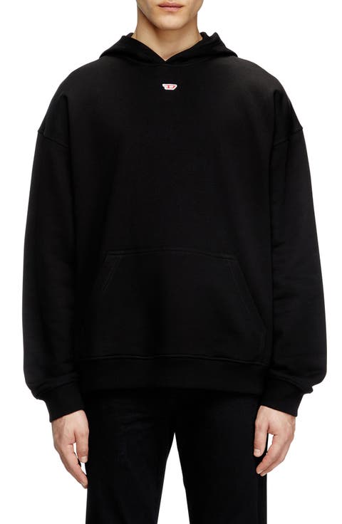 Logo Patch Relaxed Fit Organic Cotton Hoodie