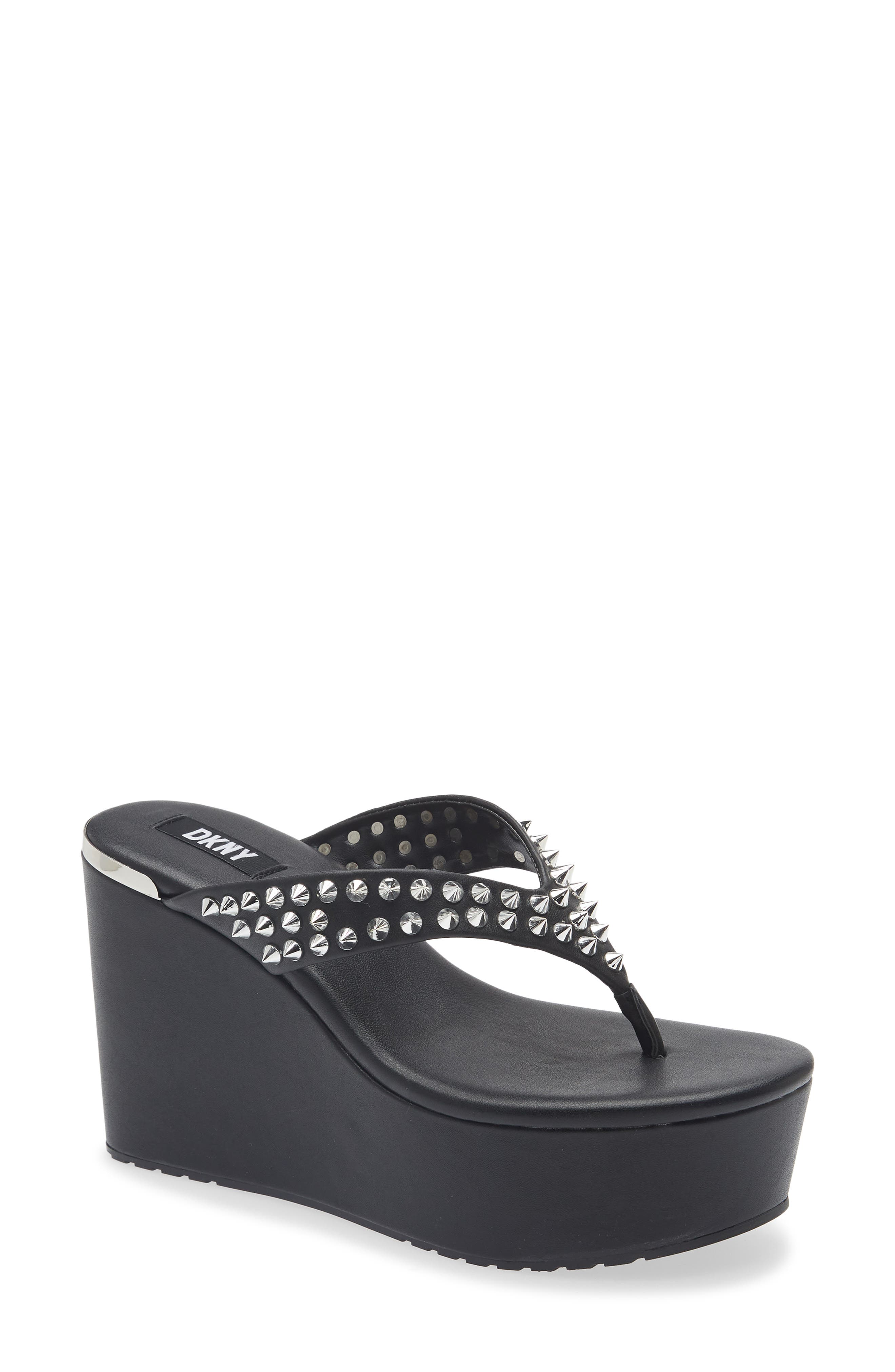 DKNY Tina Studded Platform Flip Flop