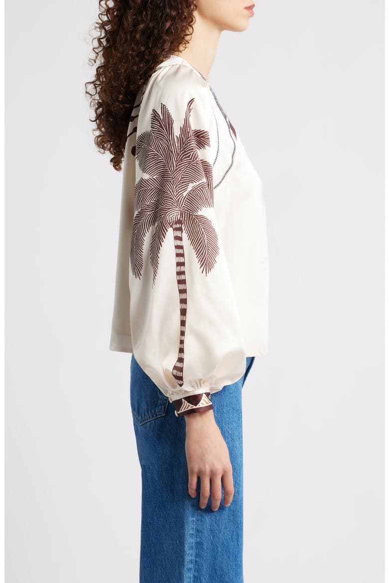 Kensley Print Satin Top, Alternate, color, CREAM MULTI