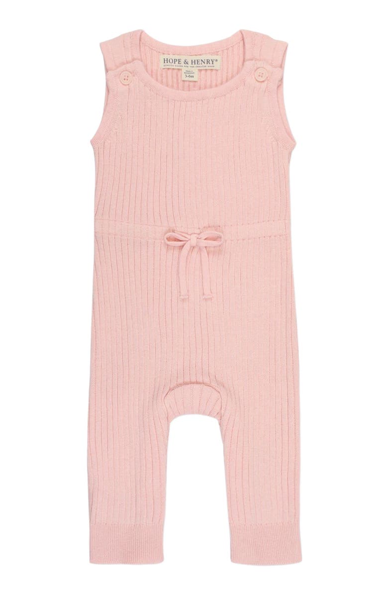 Hope & Henry Baby Cinched Waist Sweater Romper, Infant, Alternate, color, 
