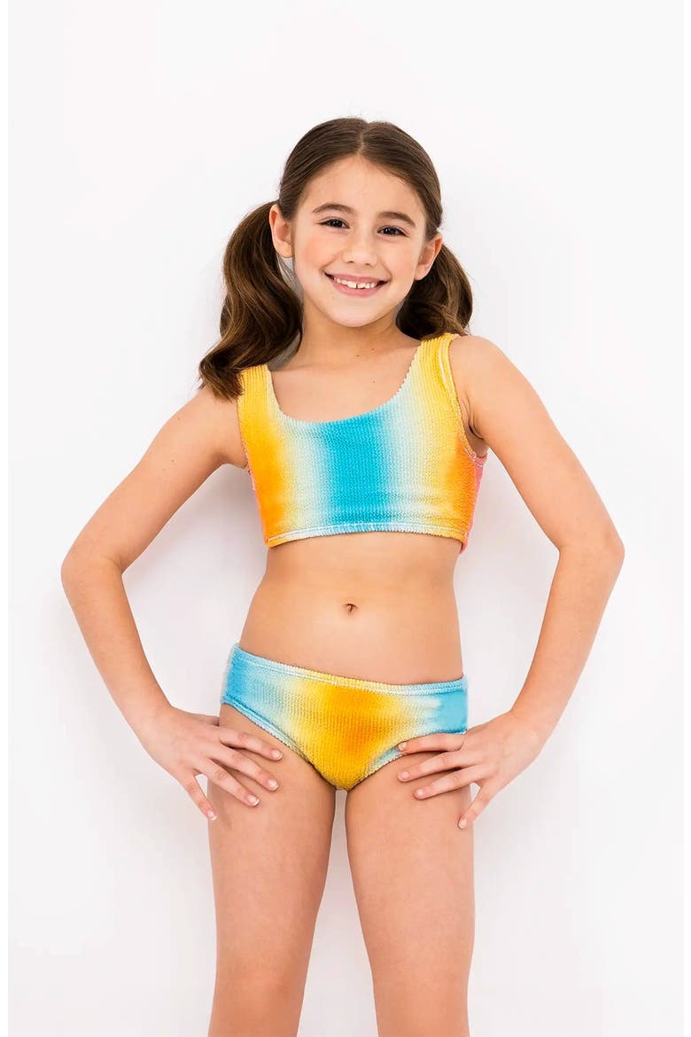 Crinkle Bikini Swimsuit, Alternate, color, Multicolor