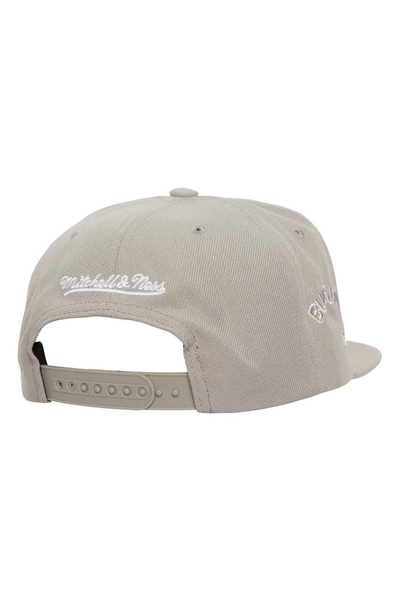 Mitchell & Ness Men's Mitchell & Ness Gray Toronto Blue Jays Snapback Hat, Alternate, color,