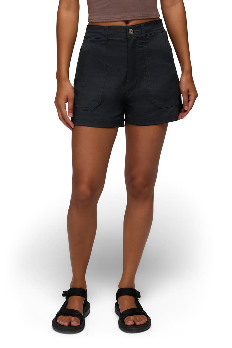 Stretch Zion Cargo Shorts, Main, color, BLACK