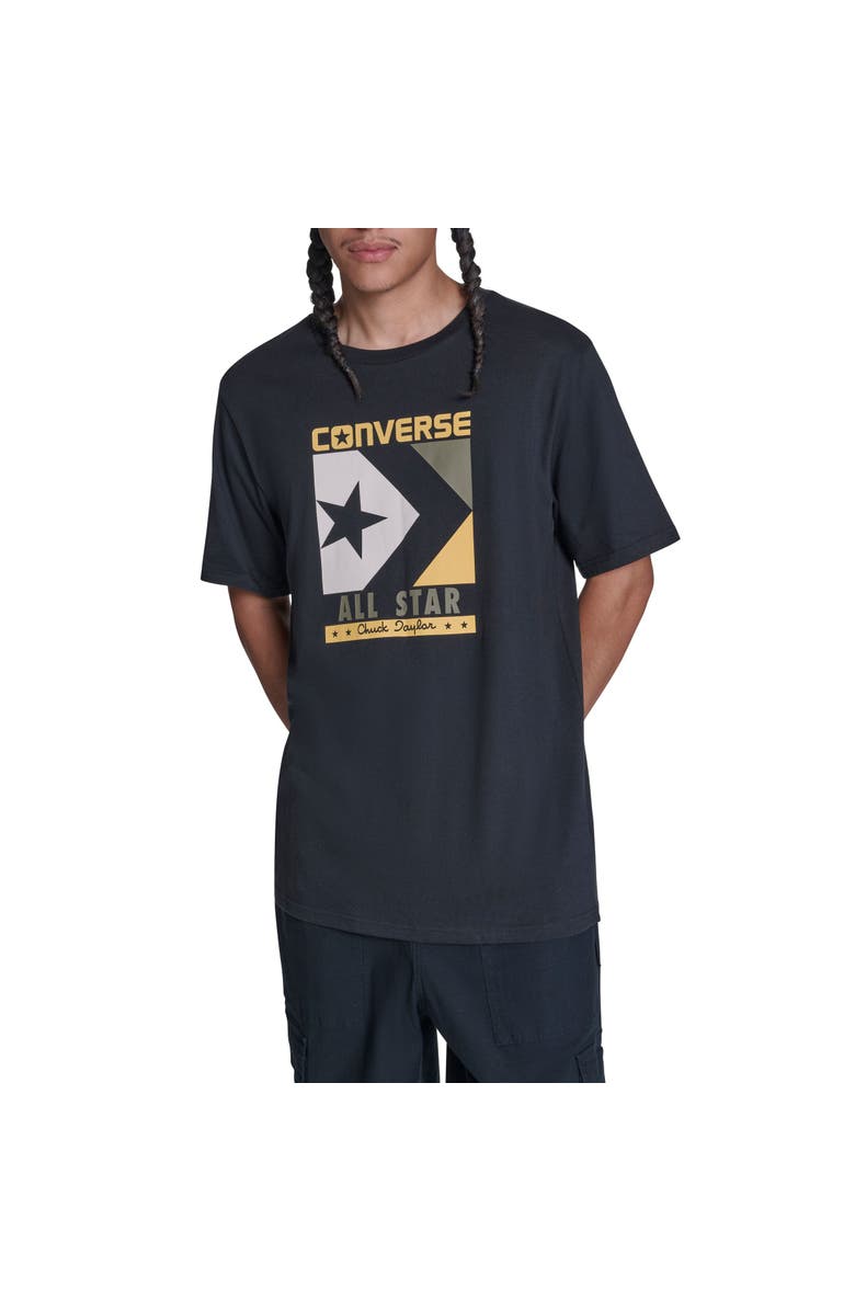 Converse Timeless Boxed Chevron T-Shirt, Main, color, Converse Black